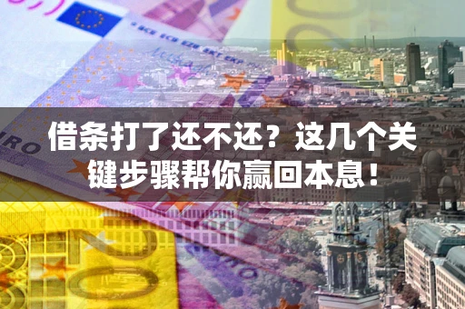 北京借条打了还不还？这几个关键步骤帮你赢回本息！